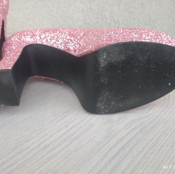 Funtasma barbie pink glitter platform Mary jane's - Picture 3 of 4